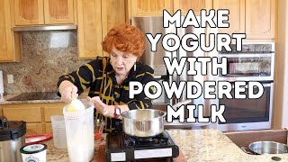 Make Yogurt with Powdered Milk [upl. by Ramled328]