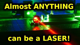 Shaking molecules until Laser Light comes out DIY Raman Laser [upl. by Aerehs]