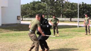 Military Policemen conduct OC training [upl. by Redfield]