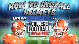 How To Install Custom Helmets In College Football Revamped 2024 [upl. by Judas]