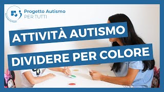 Attività per autismo e disabilità intellettiva attività di appaiamento per colore [upl. by Pickens]