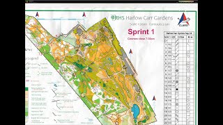 Claro Sprint Orienteering RHS Harlow Carr Gardens Harrogate sprint 1 28 September 2024 [upl. by Einram184]