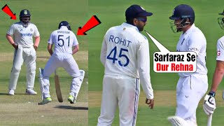 Sarfaraz Khan complained to Rohit Sharma when Jonny Bairatow misbehaved with him Ind vs Eng 3rd Test [upl. by Buckler]