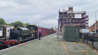 Oswestry Hertiage Railway Steam Day Standing on the line that used to run to Ellesmere  I think [upl. by Inobe]