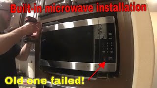 Builtin Microwave Installation Inside Kitchen Cabinet [upl. by Airun]