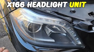 How to remove Headlight Assembly for Mercedes GL550 X166 2015 20122015 headlight removal gl550 [upl. by Mercedes]