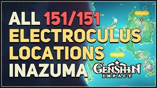 All 151 Electroculus Locations Genshin Impact [upl. by Nan]