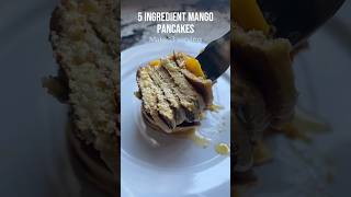 5 Ingredient Mango and Oat Pancakes 😋 easyrecipe healthyrecipes cooking breakfast food shorts [upl. by Mischa793]