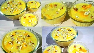 सिर्फ 2 चीजों से बनाए मैंगो कस्टर्डMango Custard RecipeMango Custard PuddingMango Dessertcustard [upl. by Ataliah]