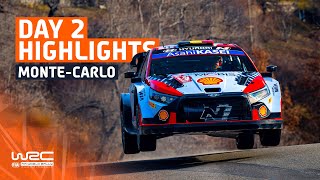 Day 2 Highlights  WRC Rallye MonteCarlo 2024 [upl. by Omrelliug]