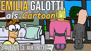 Emilia Galotti Lessing als Cartoon 3 Aufzug 3 Auftritt [upl. by Old]