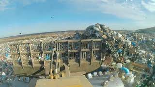 Landfill CAT Compactor G836 Operations quotCab POV 3x Speedquot [upl. by Waers]