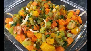 SALADA QUE DURA 5 DIAS SALADA PRA SEMANA TODA ECONOMIZE SEU TEMPO receita fácil [upl. by Ettenom]