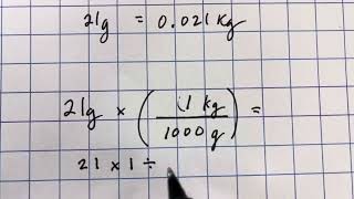 How to convert grams to kilograms [upl. by Dailey]