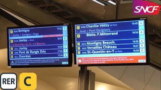 RER C  ⚠️ Alerte Inondation trafic interrompu train supprimé incident [upl. by Ambros]