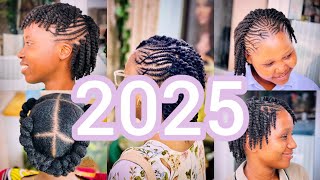 🔥50  Stylish and Simple Hairstyles For Natural Hair  Twist Cornrows and Flat Twist Hairstyles 💯 [upl. by Limber40]