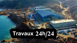 Travaux intensifs 24h24 pour livrer la station de dessalement de Béjaïa dans les délais prévus [upl. by Jacoby]