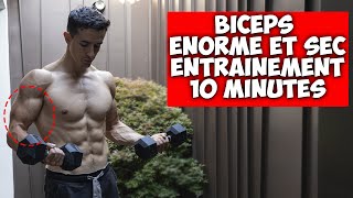 BICEPS ENORME ENTRAINEMENT MAISON 10 MINUTES [upl. by Mortimer935]