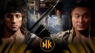 Mortal Kombat 11  Rambo Vs Shang Tsung Very Hard [upl. by Ruffina833]