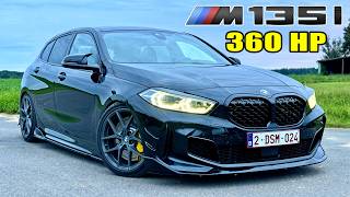 360HP BMW M135i F40  REVIEW on AUTOBAHN [upl. by Tebazile317]