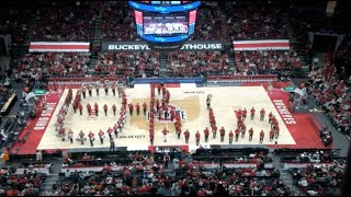 Script Ohio on Court at Ohio State Mens Basketball Game 12024 [upl. by Schild164]