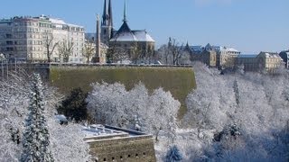 Luxembourg City Christmas market amp Winter Luxemburg travel video tourism marché noël luxembourgeois [upl. by Anyr355]