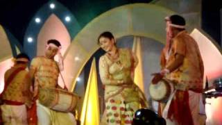 Gayathri Mahanta Performing bihu dance in Jorhat on 02052009 [upl. by Watt]