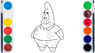 How To Draw Patrick Star easy [upl. by Lexis]