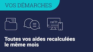 Aide au logement Rsa prime d’activité Aah  toutes vos aides recalculées le même mois [upl. by Aidualc411]