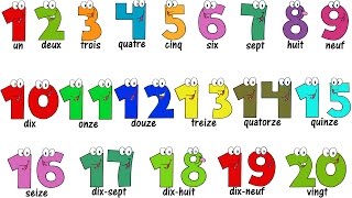 French Lesson  NUMBERS 120  Compter jusquà 20  Learn French [upl. by Enilrahc]