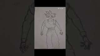 shaurya Anand drawing art Goku [upl. by Ecirehc]