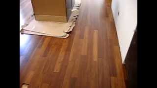 lumber liquidators bamboo Morning Star flooring installed [upl. by Aicitel453]