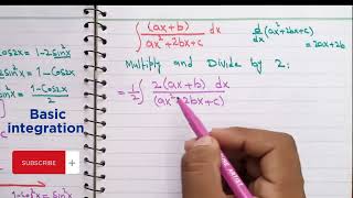 Basic integration  Indefinite integral Math tutor [upl. by Macdonald]