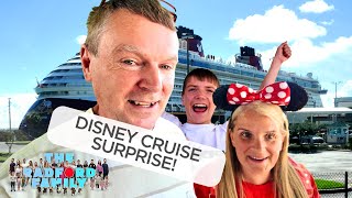 Disney Cruise Day 1  Surprising the Kids  The Radford Family [upl. by Pickett]