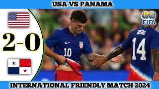 USA VS PANAMA  20  International Friendly Match 2024 [upl. by Adan3]