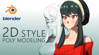 Anime character modeling in blender 3D [upl. by Tamsky569]