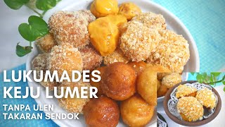 ENAK BANGET Cara Membuat LUKUMADES TAKARAN SENDOK  LUKUMADES DONUTS KRIM KEJU CRACKER [upl. by Narat]