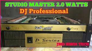 Studio master amplifier 2000 Watts open Review [upl. by Halyahs]