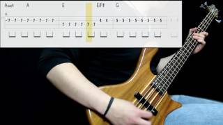 Foo Fighters  Learn To Fly Bass Cover Play Along Tabs In Video [upl. by Eenafit758]