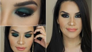 Maquillaje Ahumado en Verde  Green Smokey eye  Mytzi Cervantes [upl. by Allenrac]