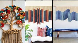 Modern Macrame Wall Hanging 3D Macrame Wall decor DIY Home Decor  Crochet Ideas [upl. by Sremlahc]