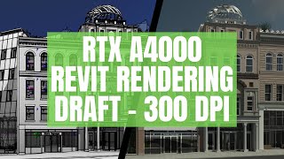 Demo Render Revit Exterior 01 Draft 300 DPI RTX A4000 [upl. by Belak]