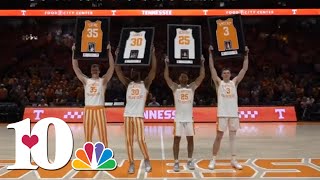 The Vols honor James Vescovi Knecht and Coyne on Senior Day [upl. by Minardi414]