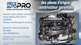 Moteur garanti Volvo XC60 20 D4 181 cv D4204T5 [upl. by Zeret33]