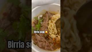 Yummy birria soup delish ramen trending eat foodie fyp viralvideo [upl. by Ayyn278]