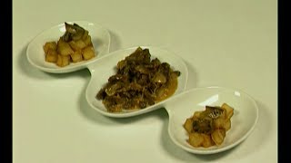 ABC Gourmet Sopas y guisos  Lomo a la stroganoff con papas rissole [upl. by Annayoj]