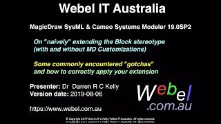 MagicDraw SysMLCameo analysis Possible quotgotchasquot when extending the SysML Block stereotype [upl. by Hpesojnhoj640]