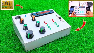 Bluetooth DJ Mixer  How To Make DJ Mixer  Vu meter [upl. by Jovi73]