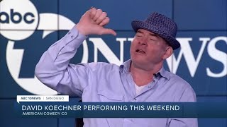 INTERVIEW Anchorman amp The Office actor David Koechner joins 10News set [upl. by Seessel]