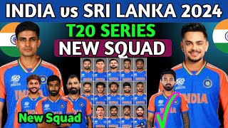 India vs Sri Lanka T20 Series 2024  Ind vs Sl T20 Squad 2024  India vs Sri Lanka T20 Squad 2024 [upl. by Asha860]